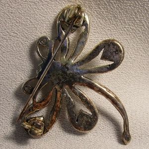 Vintage Jewelry - Whimsical Vintage Silver Dragonfly Pin Vintage Jewelry - Whimsical Vintage Silver Dragonfly Pin